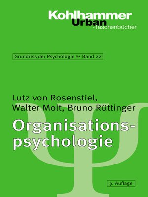 cover image of Organisationspsychologie